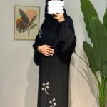 papatya taşlı abaya